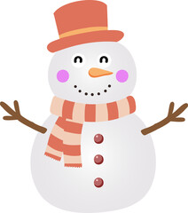 cute snowman cartoon, merry christmas holiday