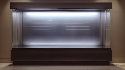 Obraz premium Sophisticated Empty Display Case with Luxurious Style and Premium Finish
