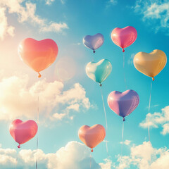 heart shaped balloons