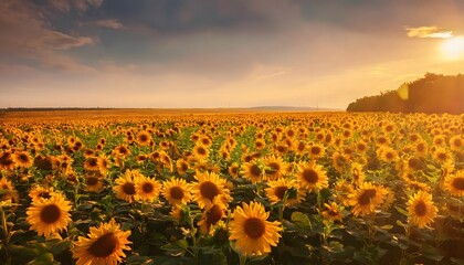 Obraz premium Campos de Cultivo, como girasoles