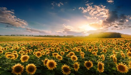 Obraz premium Campos de Cultivo, como girasoles