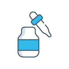 Beard oil vector icon