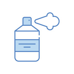 Hair spray bottle vector icon