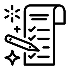 This New year resolution icon is suitable for New Year, Festival, Birthday, etc.