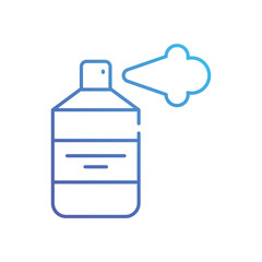 Hair spray bottle vector icon