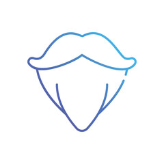 Beard vector icon