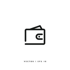 Wallet Icon. Editable Stroke