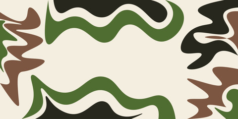 Modern abstract art with flowing visual elements and strong aesthetic balance