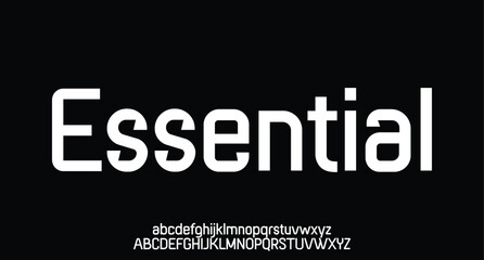 Vector illustration abstract technology font with techno effect. Digital space letter concept. Typography in futuristic minimalist display style.
