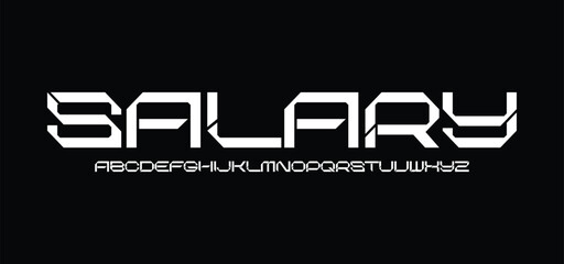 Sport Modern Future Italic Alphabet Font. Typography urban style fonts for technology, digital, movie logo italic style. vector illustration
