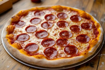 Gourmet Pepperoni Pizza - A Culinary Delight