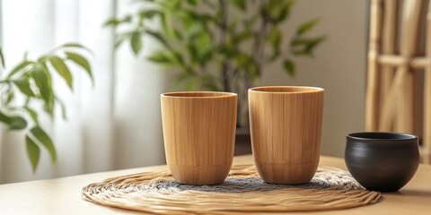 Eco friendly bamboo drinking glass crafted from natural bamboo materials showcases the beauty of bamboo art. This sustainable bamboo product highlights the advantages of eco friendly choices.