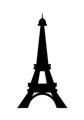 vector illustration of the eiffel tower on a white background