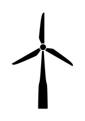 windmill icon vector on white background. wind power plant icon