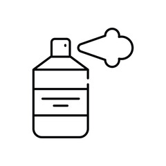 Hair spray bottle vector icon