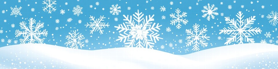 Winter Snowflakes Background