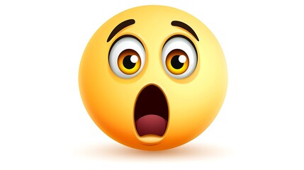 Shocked Emoji Face Surprise Amazement Wow Astonishment Awe