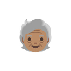 Fototapeta premium Elderly Woman Emoji 