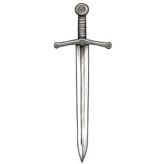 sword isolated on white
