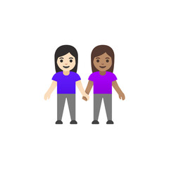 Couple Holding Hands Emoji
