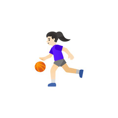 Woman Playing Basketball Emoji
