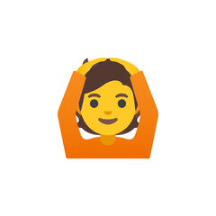 Person with Hands on Head Emoji