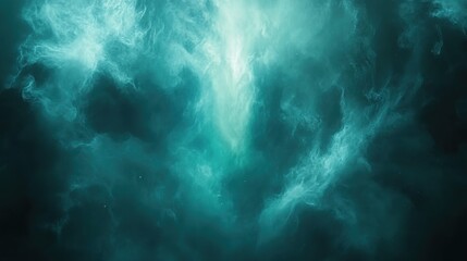 Fototapeta premium Teal Nebula, Cosmic Cloudscape