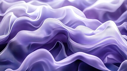 Obraz premium Elegant Flowing Purple Fabric Texture with Soft Waves and Light