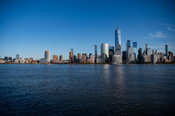 Panoramic view of New York, United States. New York city skyline in Midtown Manhattan. USA, NYC,...