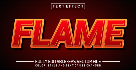 Flame font Text effect editable