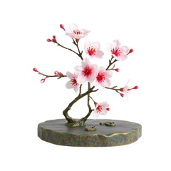 cherry blossom  against white