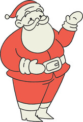 cartoon santa claus