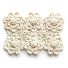 Obraz premium white knitted fabric