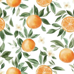 Abstract floral blooming design. Floral seamless pattern