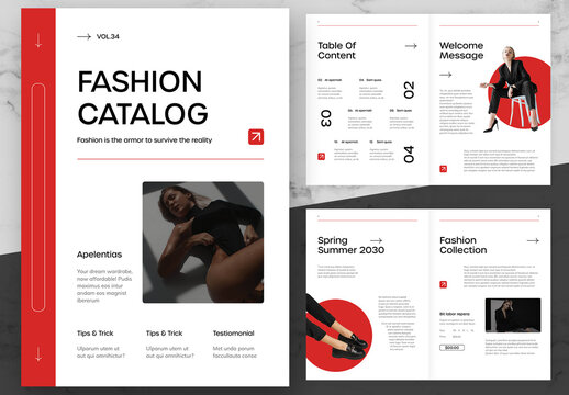 Red And Black Fashion Catalog