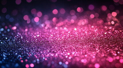 Sparkling abstract luxury decoration background, magenta glitter and glowing particles with Shimmer Effect