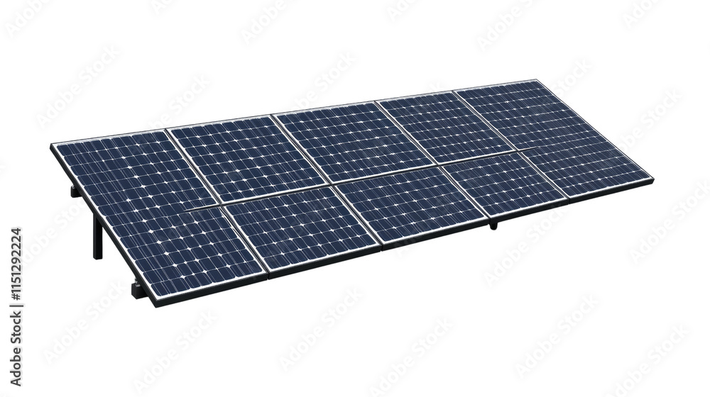 Aufkleber solar panel array: a close-up view of a solar panel array, showcasing the intricate details of its c