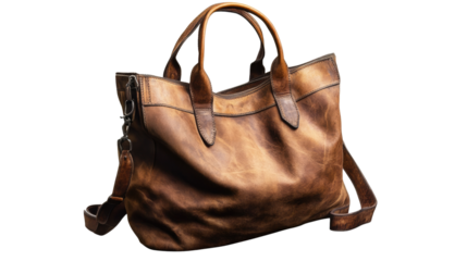 Vintage Leather Tote Bag: A timeless and stylish leather tote bag, perfect for everyday use or a special occasion. The distressed leather adds a touch of vintage charm. 
