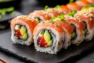 Scrumptious Salmon Sushi Rolls