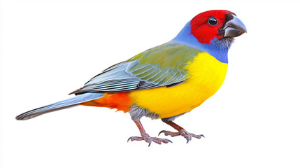 Bird isolated on white background