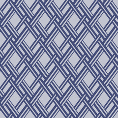 Japanese Weave Diamond Vector Seamless Pattern