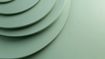 abstract minimal green background with white clouds, hat top view for wallpaper with copy space
