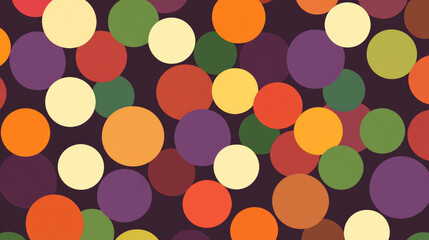 Colorful circles create vibrant abstract background full of energy and chaos