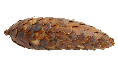Cone from the Spruce Tree isolated on transparent Background