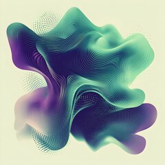 Abstract Representation of Data Science Concepts in Flowing Shapes