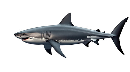 Obraz premium Great White Shark Profile View
