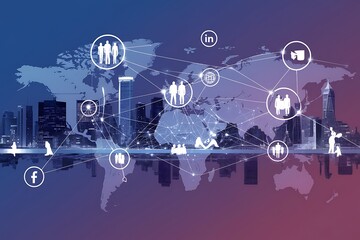 Collaborative World Interconnected Business and Communication