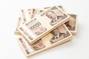 白背景に500万円