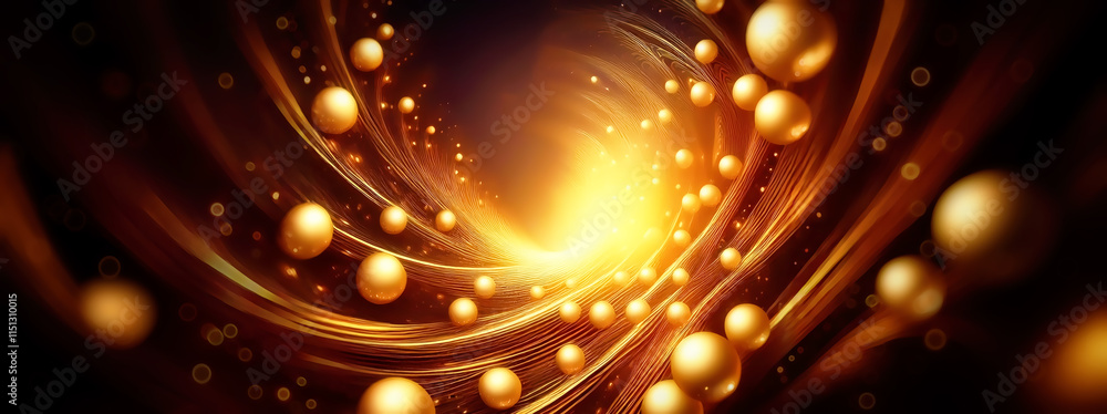 Poster 3d rendering of abstract fractal background for creative design looks like galaxies in space.