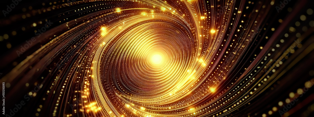 Aufkleber abstract background with golden lines. 3d rendering 3d illustration
